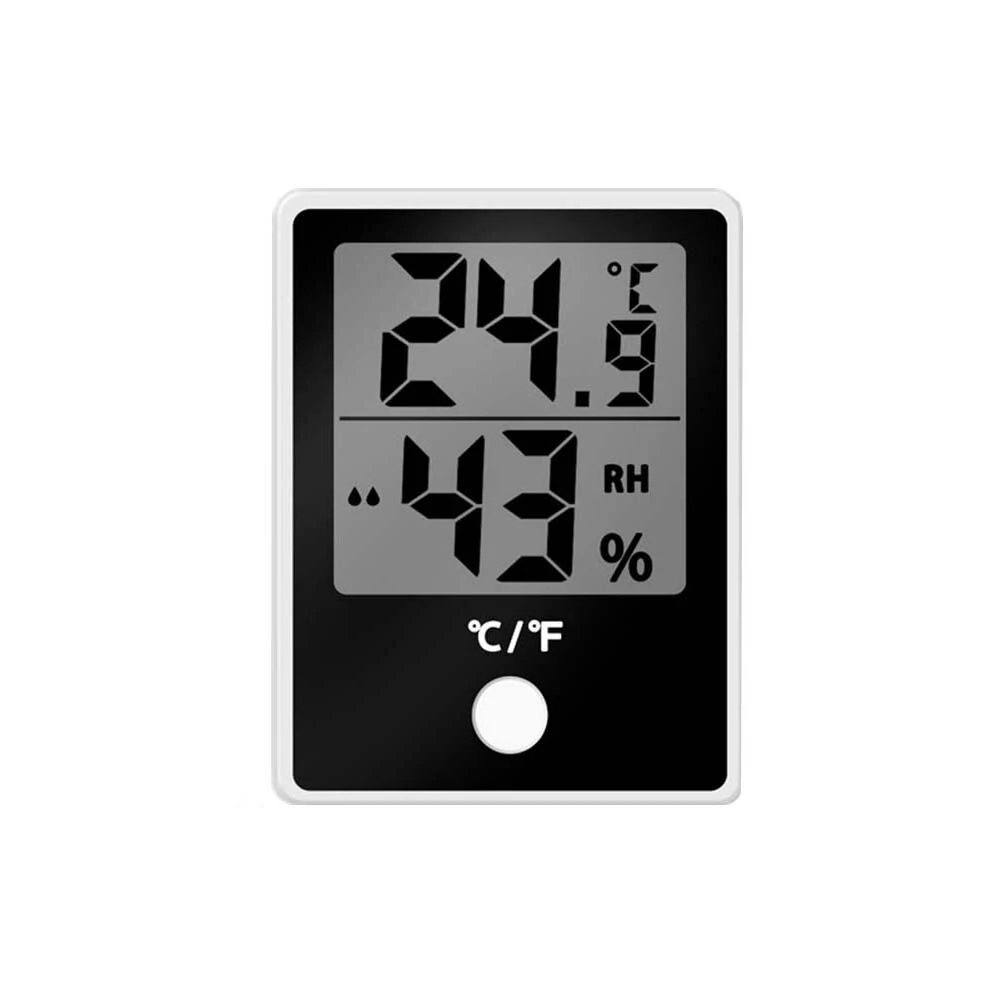 2PC Digital Electronic Temperature Humidity Meter Thermometer Hygrometer Alarm Clock LCD Display 12/24hrs (image for) 2PC Digital Electronic Temperature Humidity Meter Thermometer Hygrometer Alarm Clock LCD Display 12/24hrs