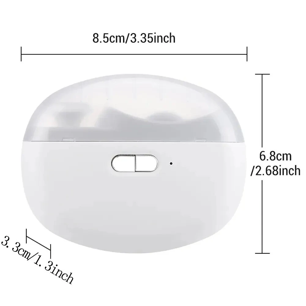 (image for) Electric Nail Clipper 2 in 1 Nail Trimmer and Polisher with Dual Motors Type-C Charging Interface 500mAh Battery Capacity Two Speed Gears Portable Safety Light for Home Use and Travel