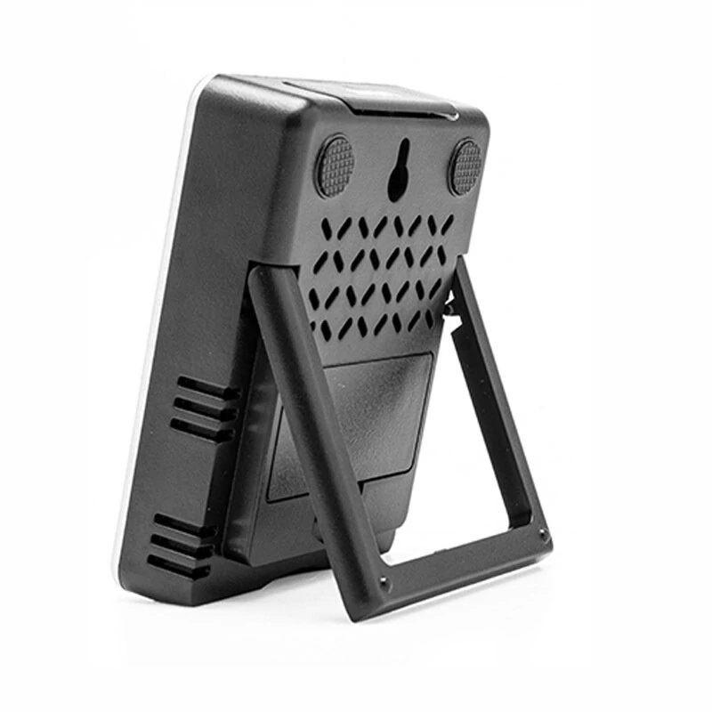 (image for) LCD Digital Electronic Temperature Humidity Meter Thermometer Hygrometer Alarm Clock 12/24hrs Display